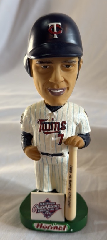 Joe Mauer 2006 AL Batting Chanpion Minnesota Twins Baseball Bobblehead - in box
