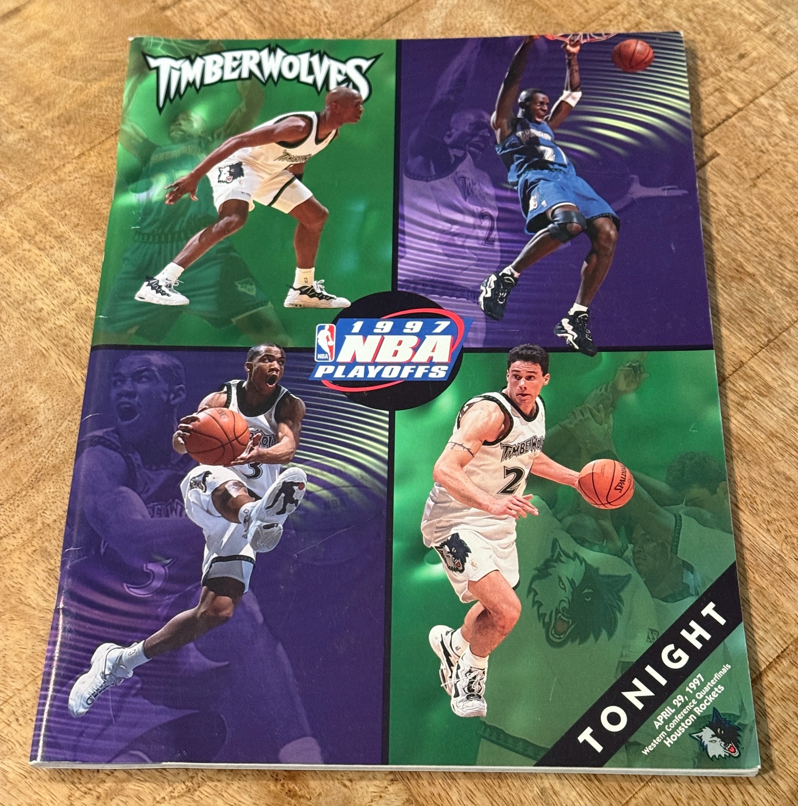 Minnesota Timberwolves 1997 NBA Playoffs Program