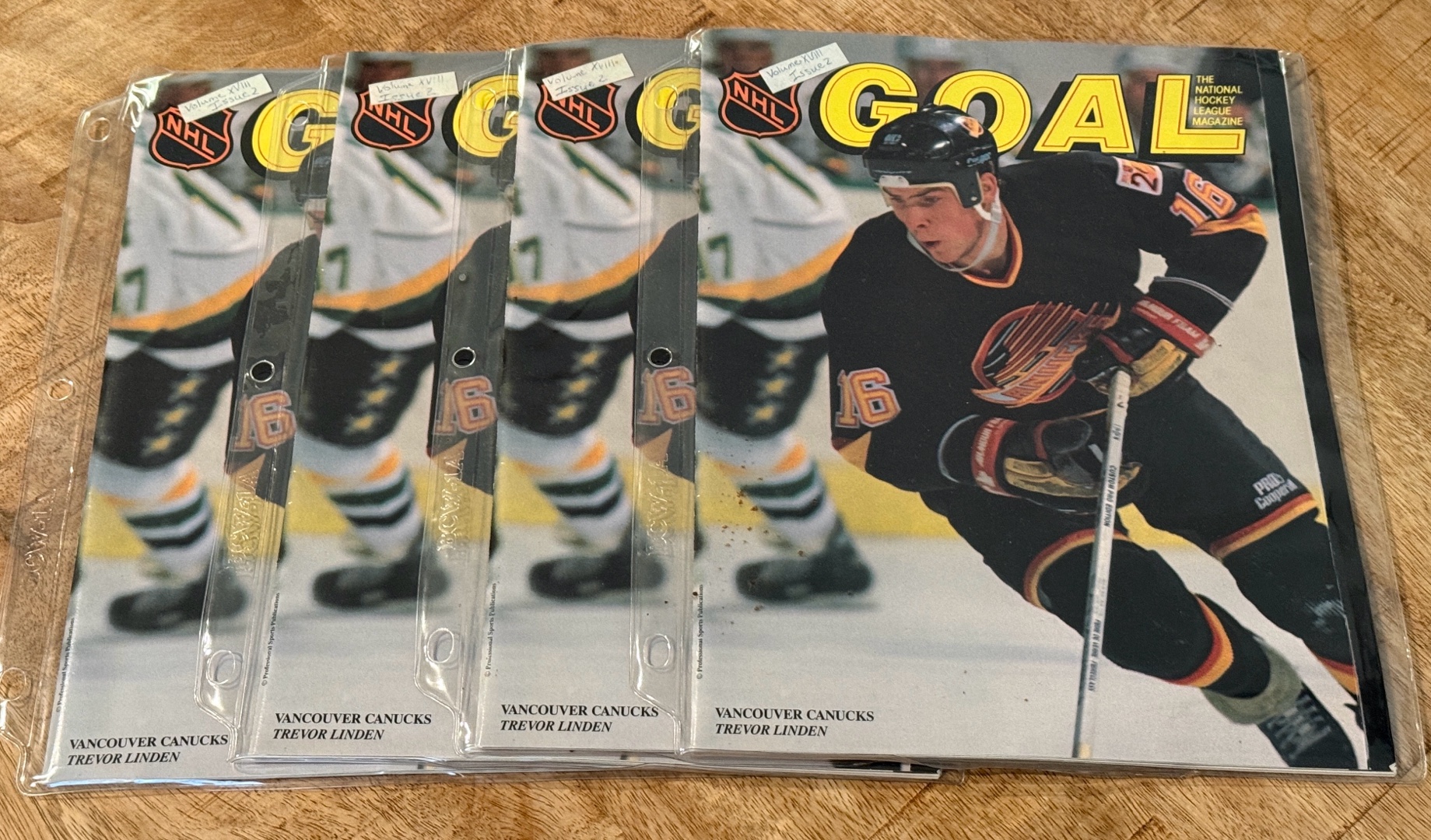 (4) NHL Goal Magazines