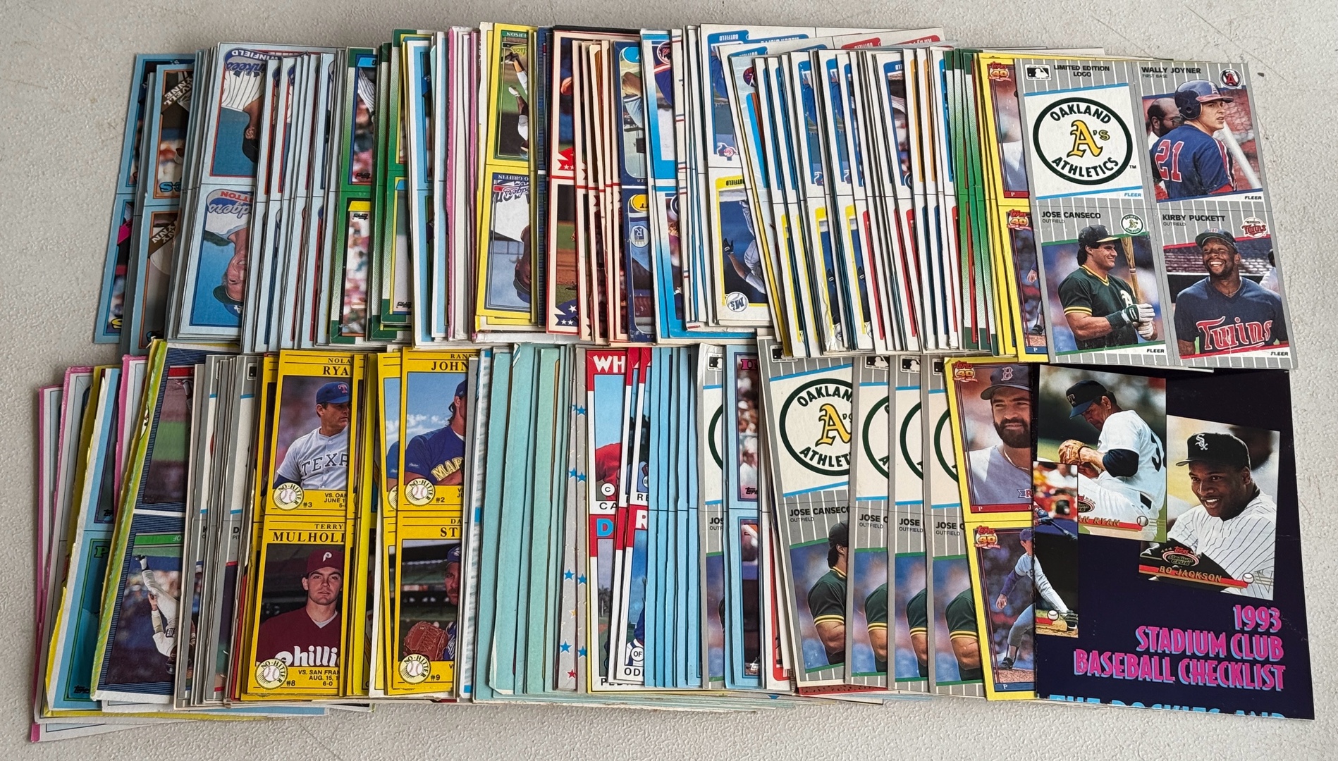 HUGE Lot of 1980s-90s Baseball Pack Box Bottoms