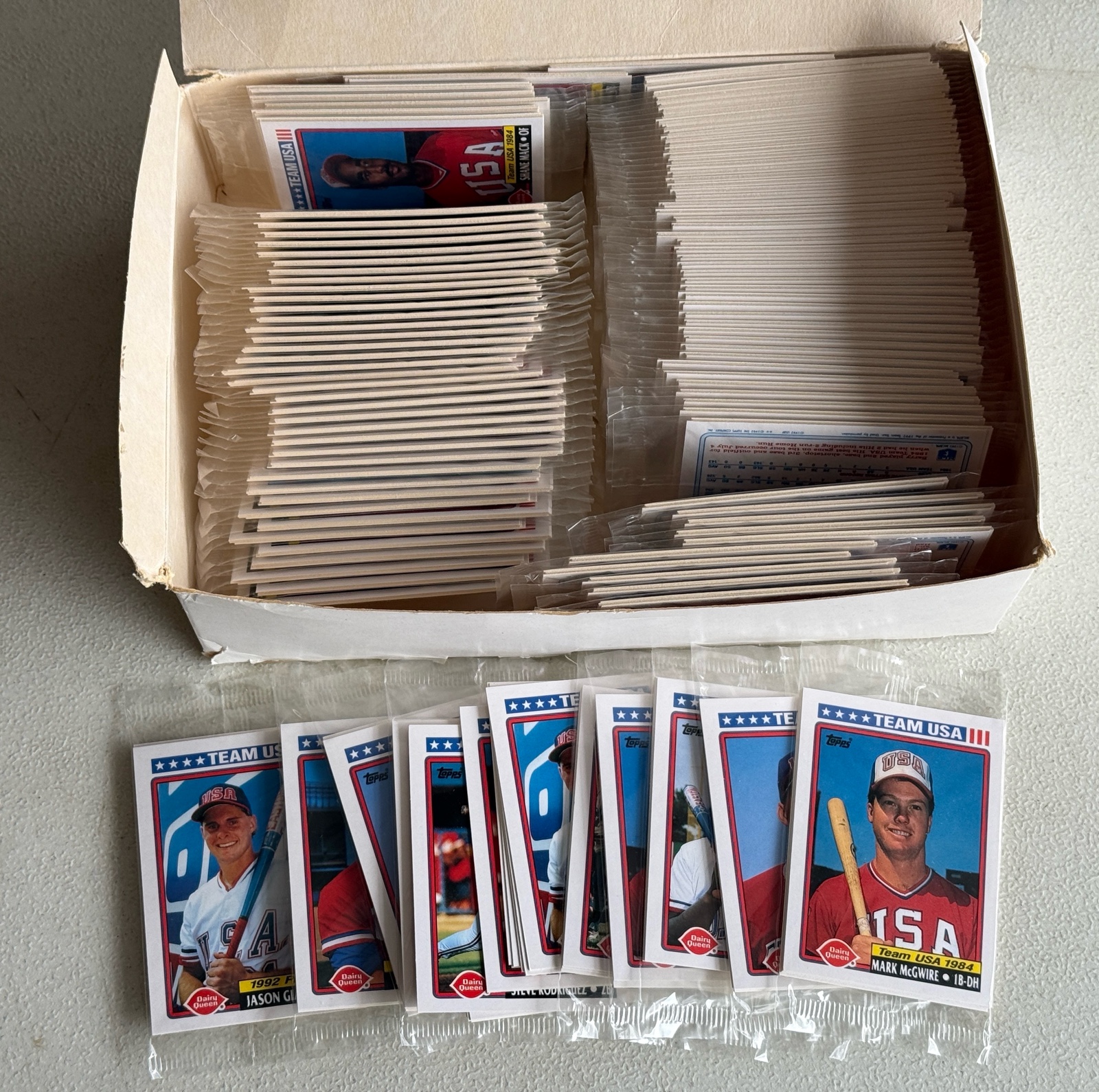 Large Box Team USA Dairy Queen Baseball Cards