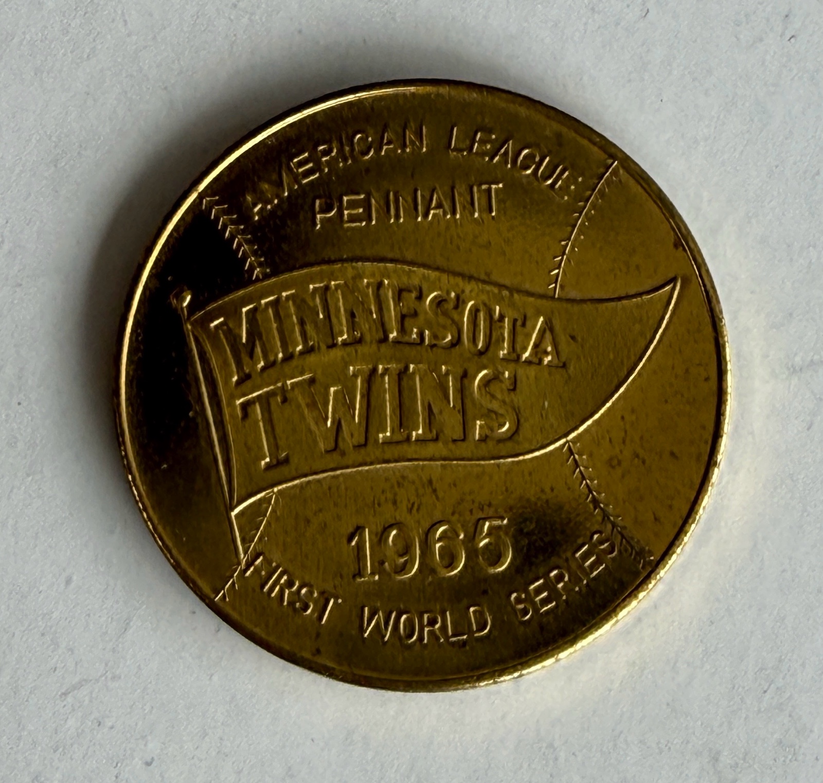 Minnesota Twins 1965 First World Series Twin City Federal Coin