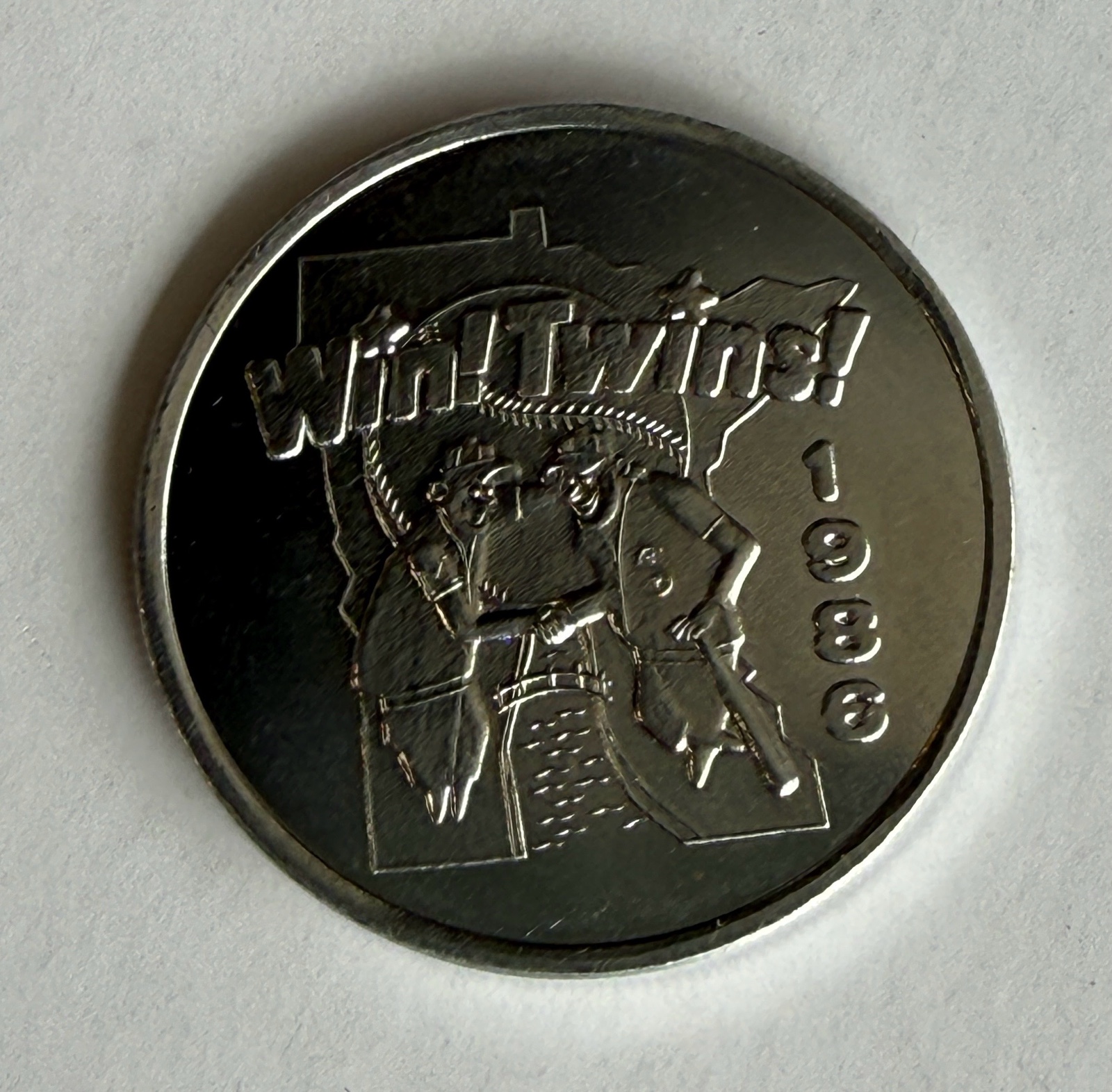 Win Twins 25 Year Anniversary Baseball Coin