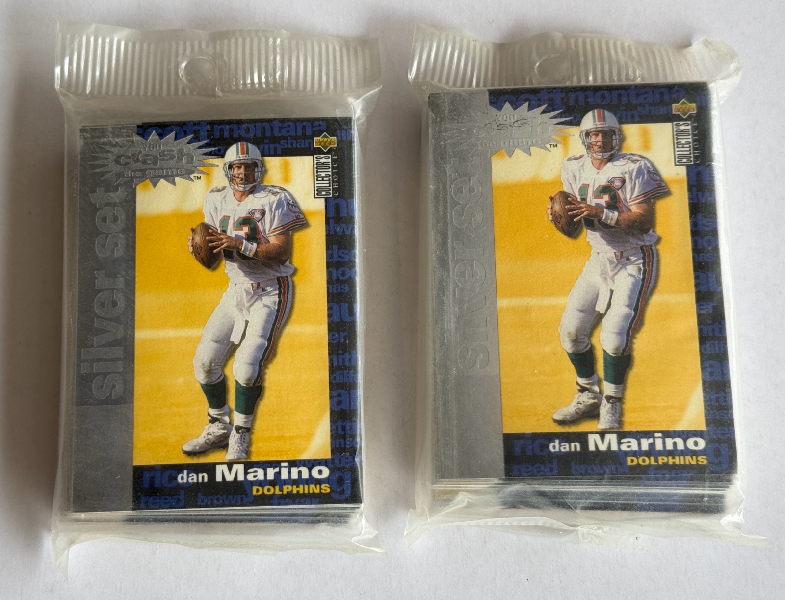(2) 1995 Upper Deck Crash The Game Silver Card Sets