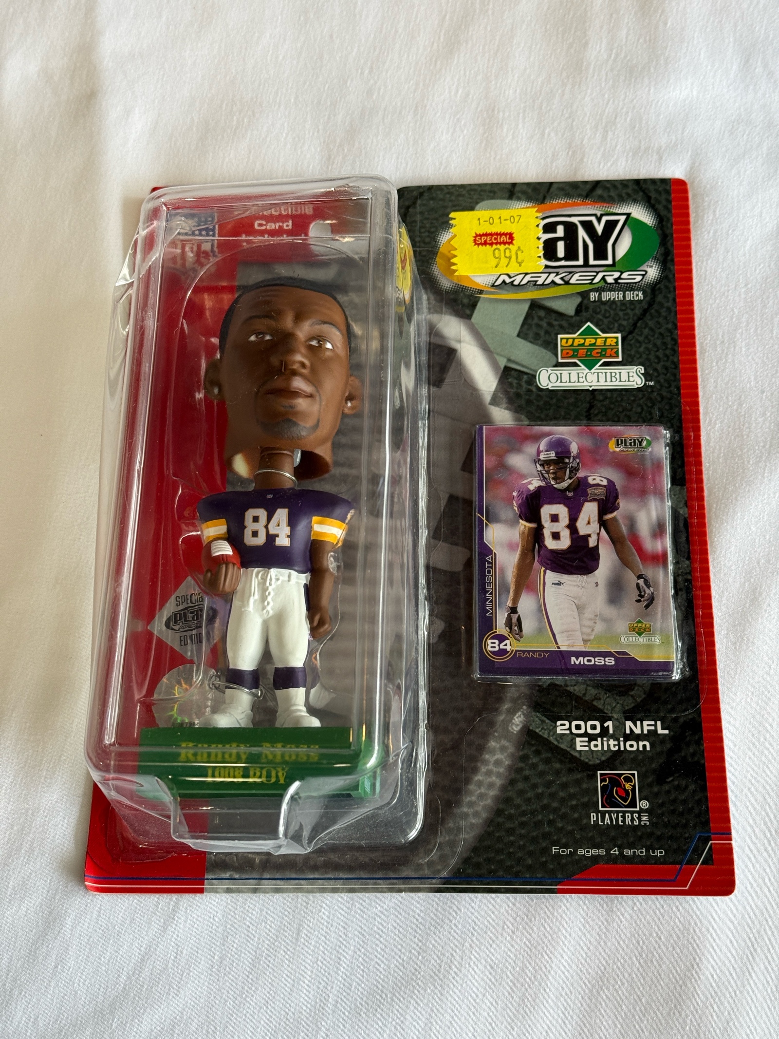 Randy Moss Minnesota Vikings Football Bobblehead