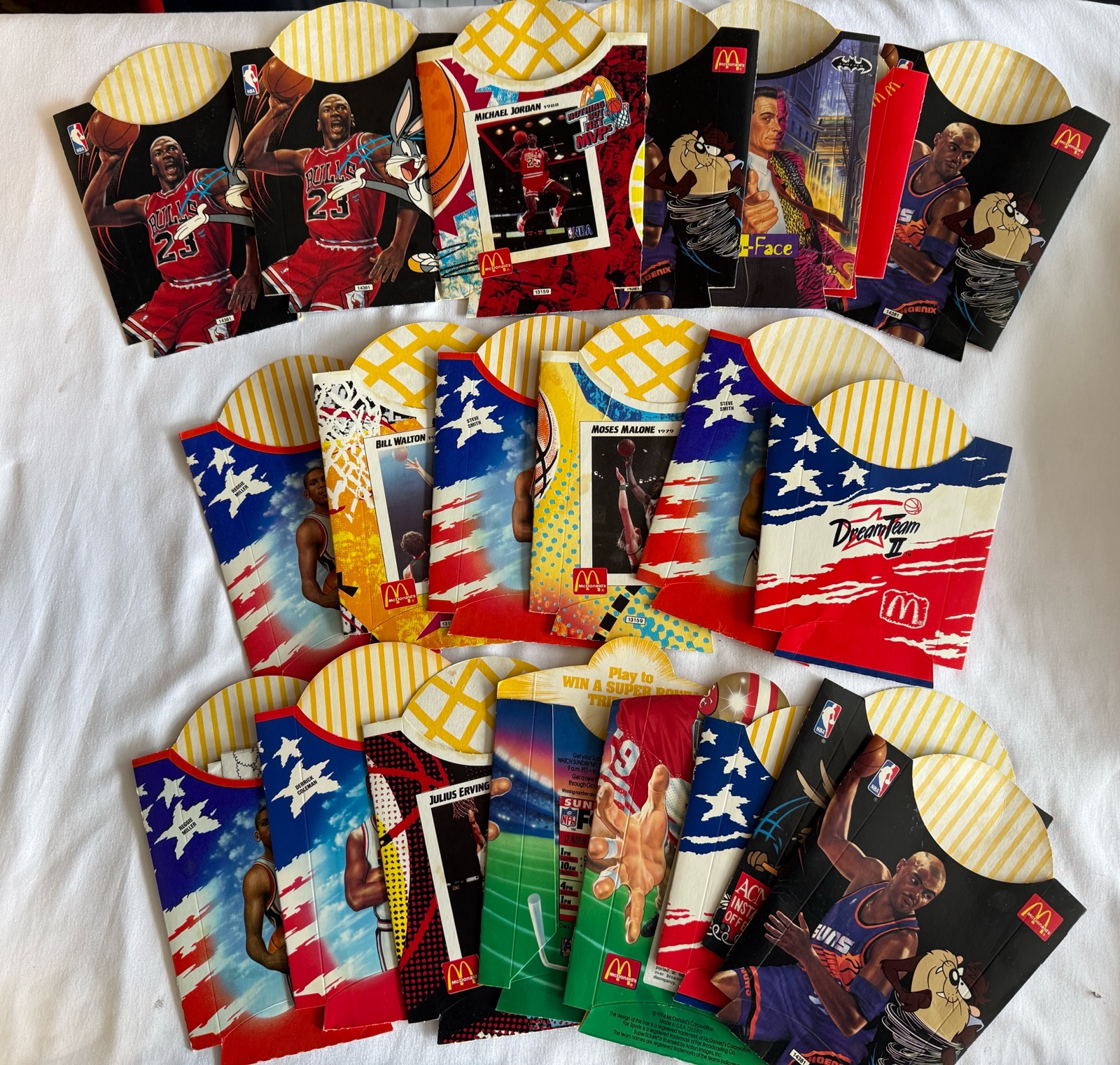 20 McDonalds Fry Packages Including Michael Jordan, Dream Team, and More