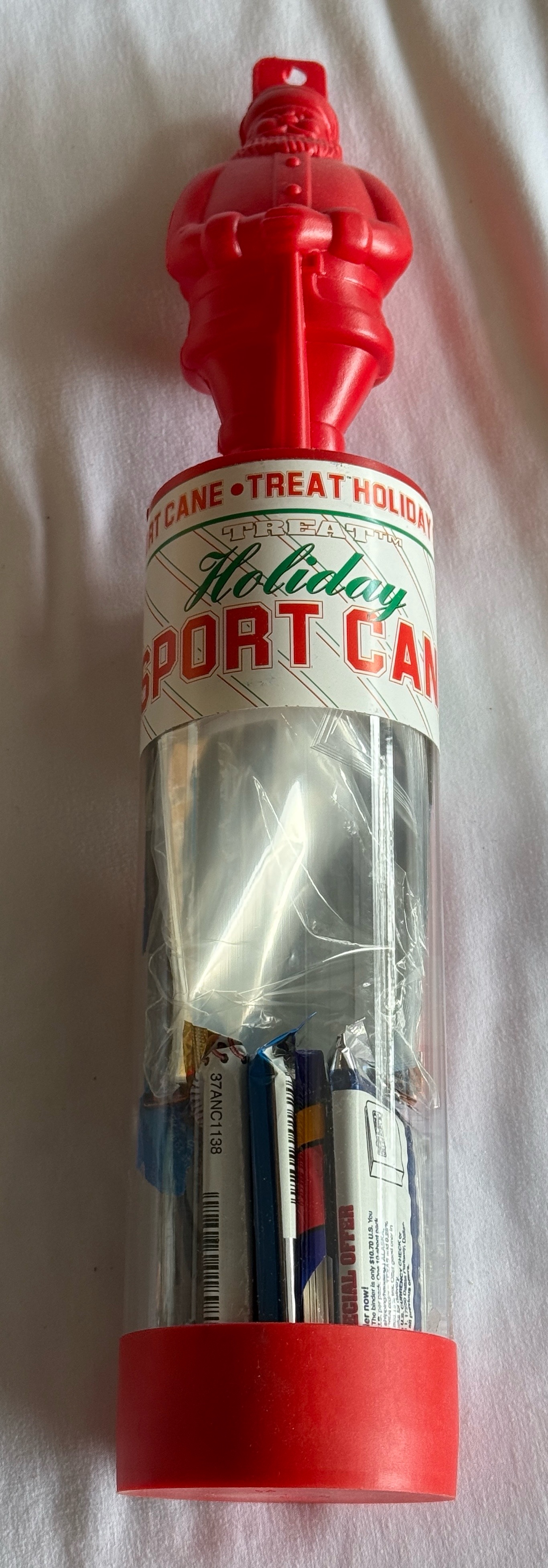 Vintage Holiday Sport Candycane - Includes Unopened Card Packs, Football, Baseball