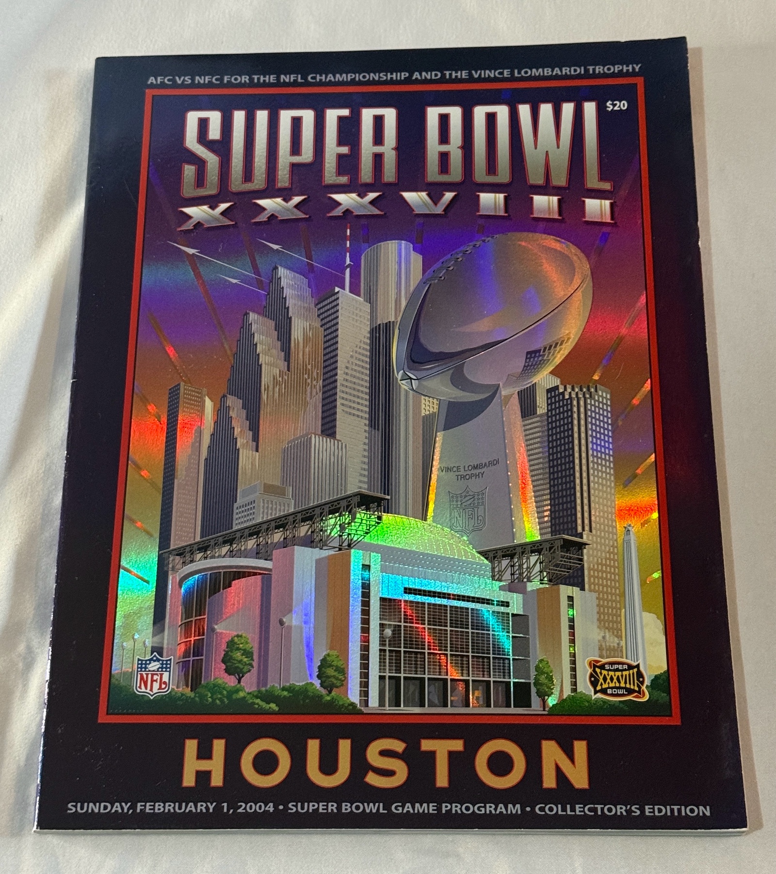 Super Bowl XXXVIII 2004 NFL Football Program