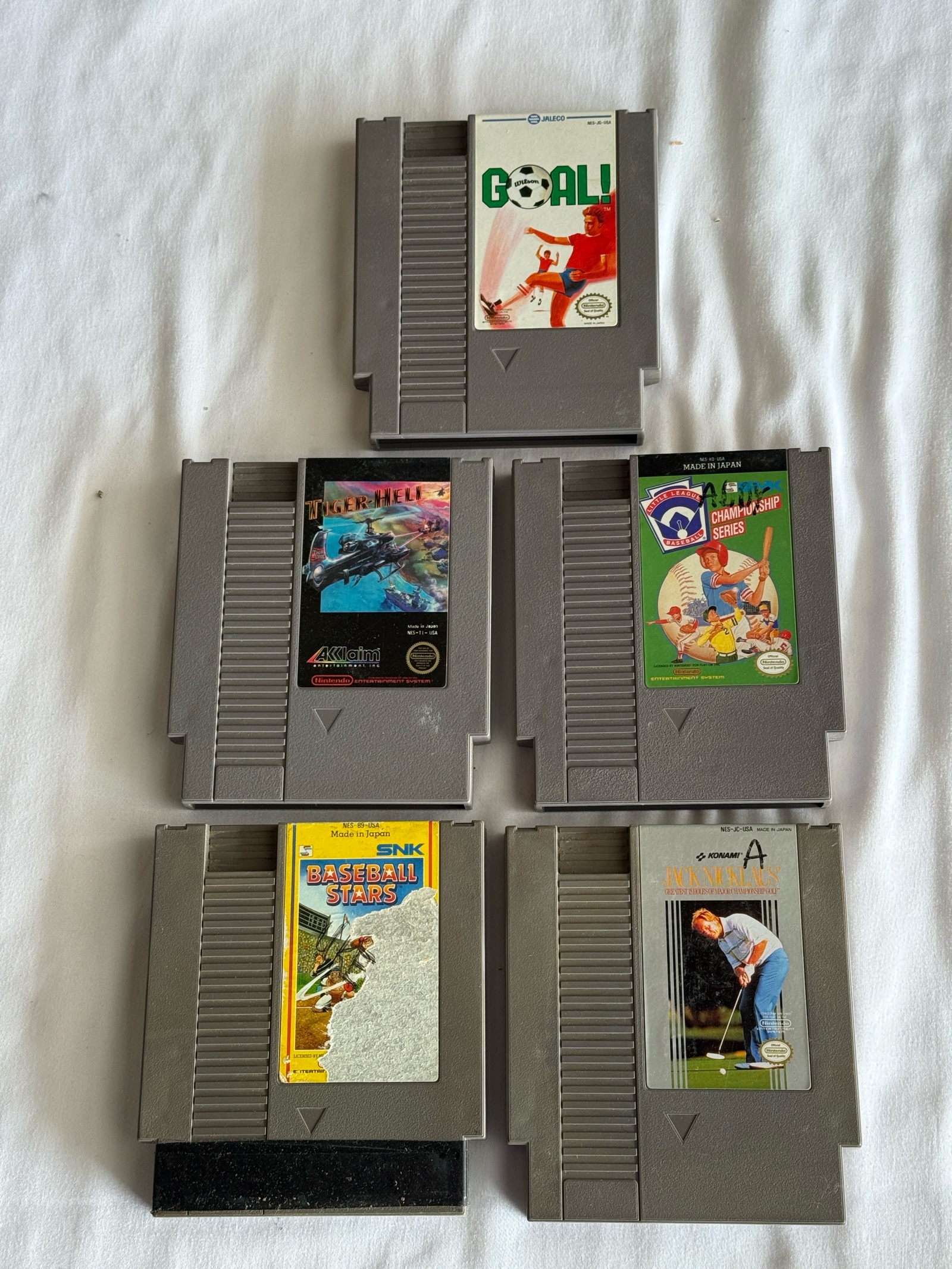 (5) Original Nintendo Video Games