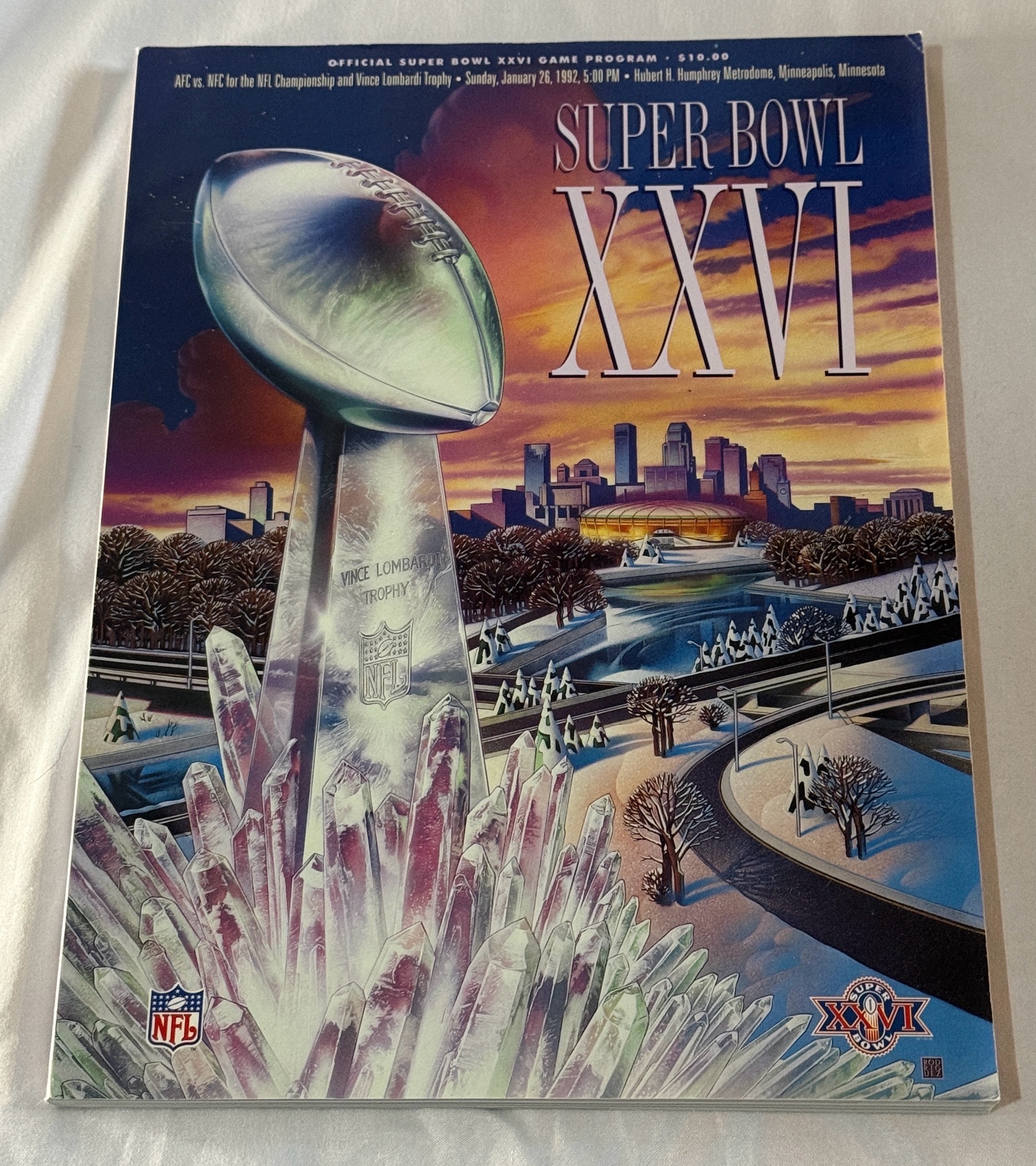 Super Bowl XXVI 1992 NFL Football Program
