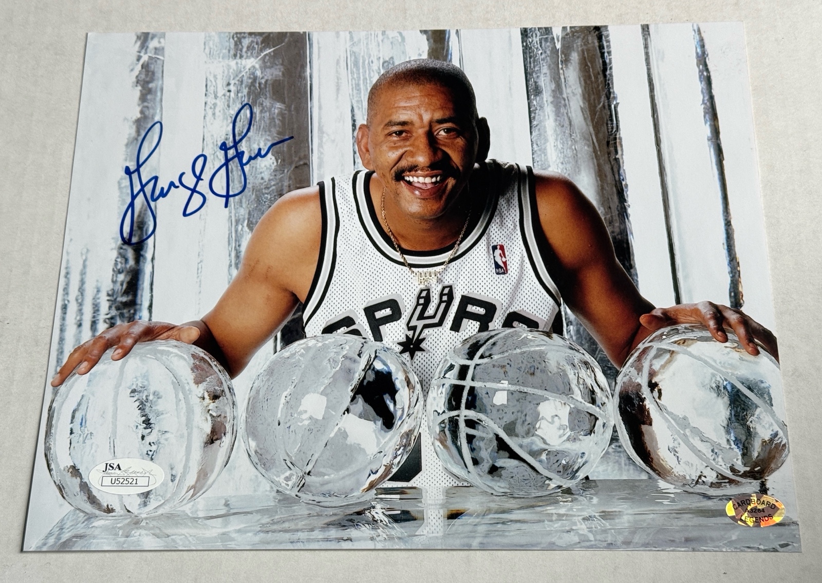 George Gervin Autograph With JSA COA 8x10 Basketball Photo