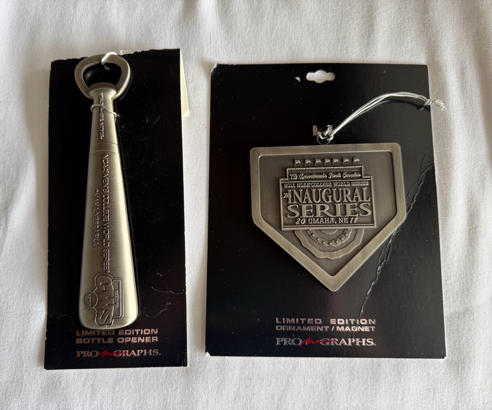 College World Series Baseball Limited Edition Bottle Opener and Ornament from TD Ameritrade Inaugural Series