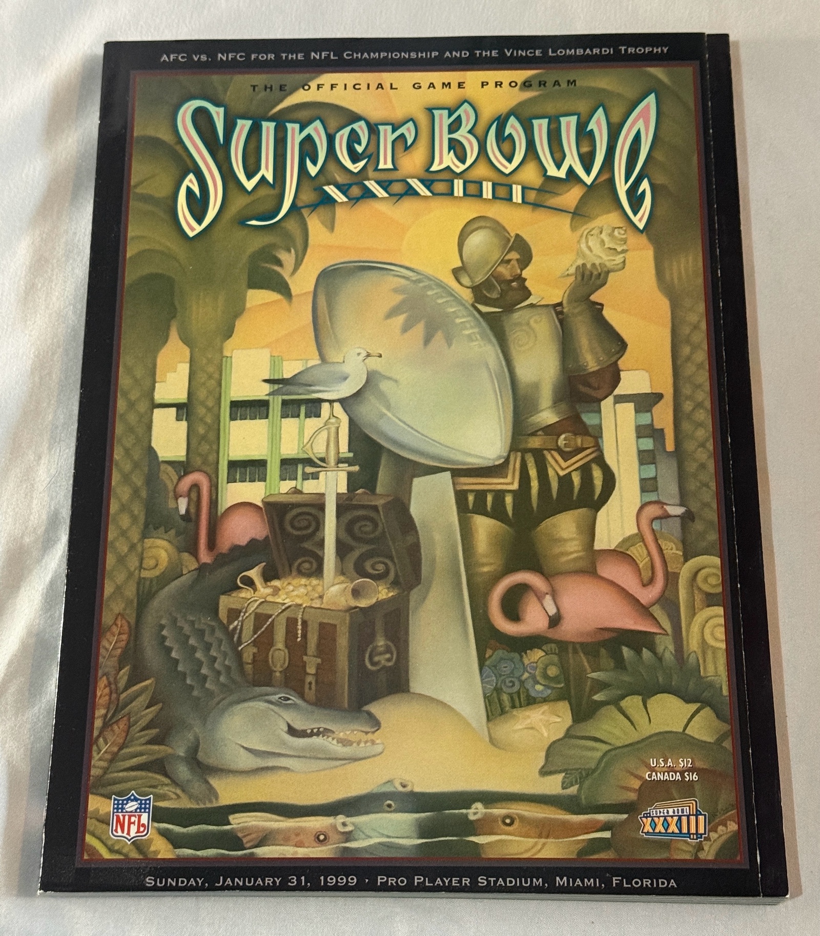 Super Bowl XXXIII 1999 NFL Football Program