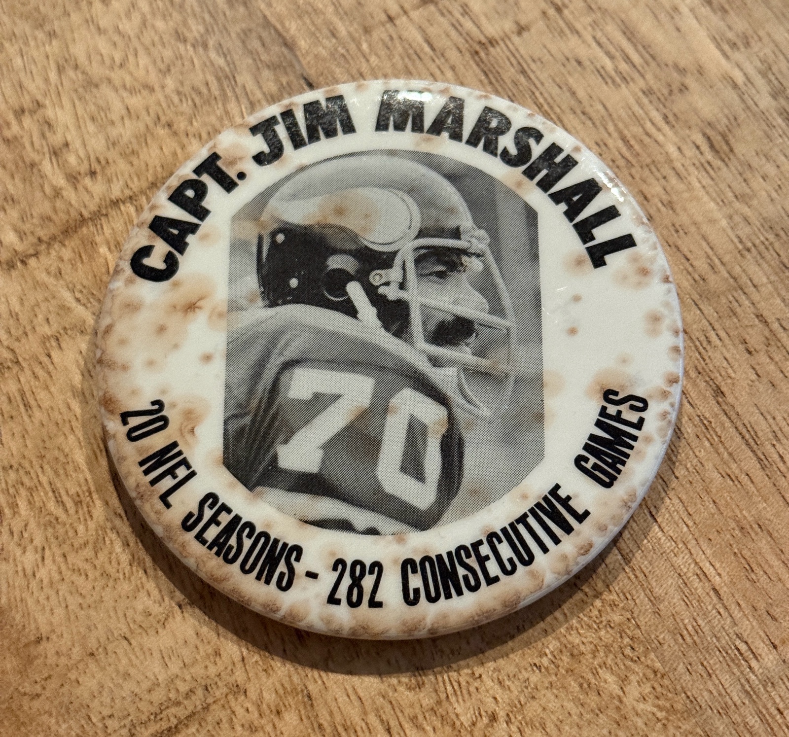 Jim Marshall Vintage Minnesota Vikings Football Pins