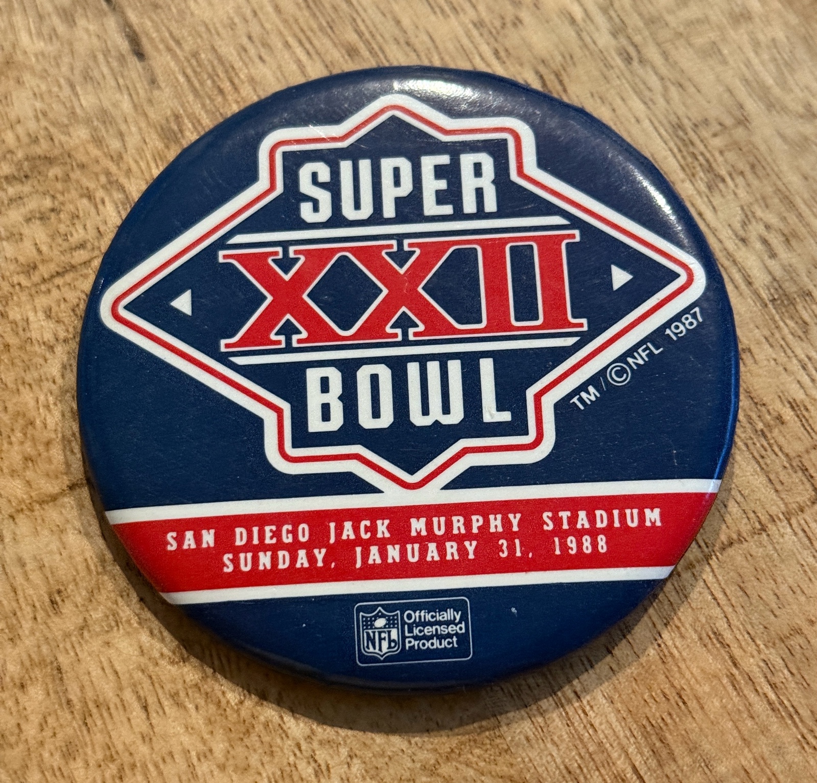 Super Bowl XXII 1988 Super Bowl Pin