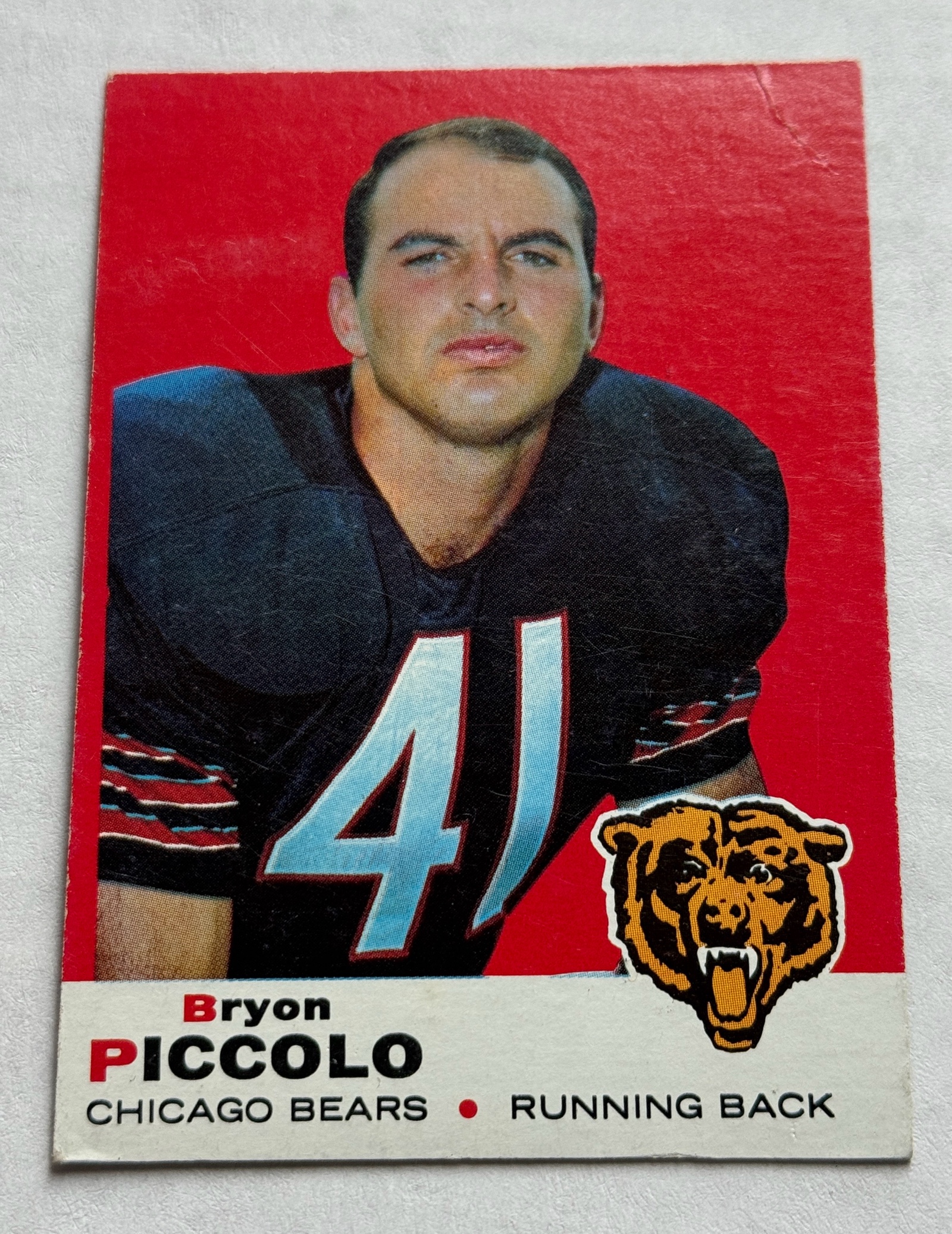 Brian Piccolo RC 1969 Topps #26 Vintage Chicago Bears Rookie Card