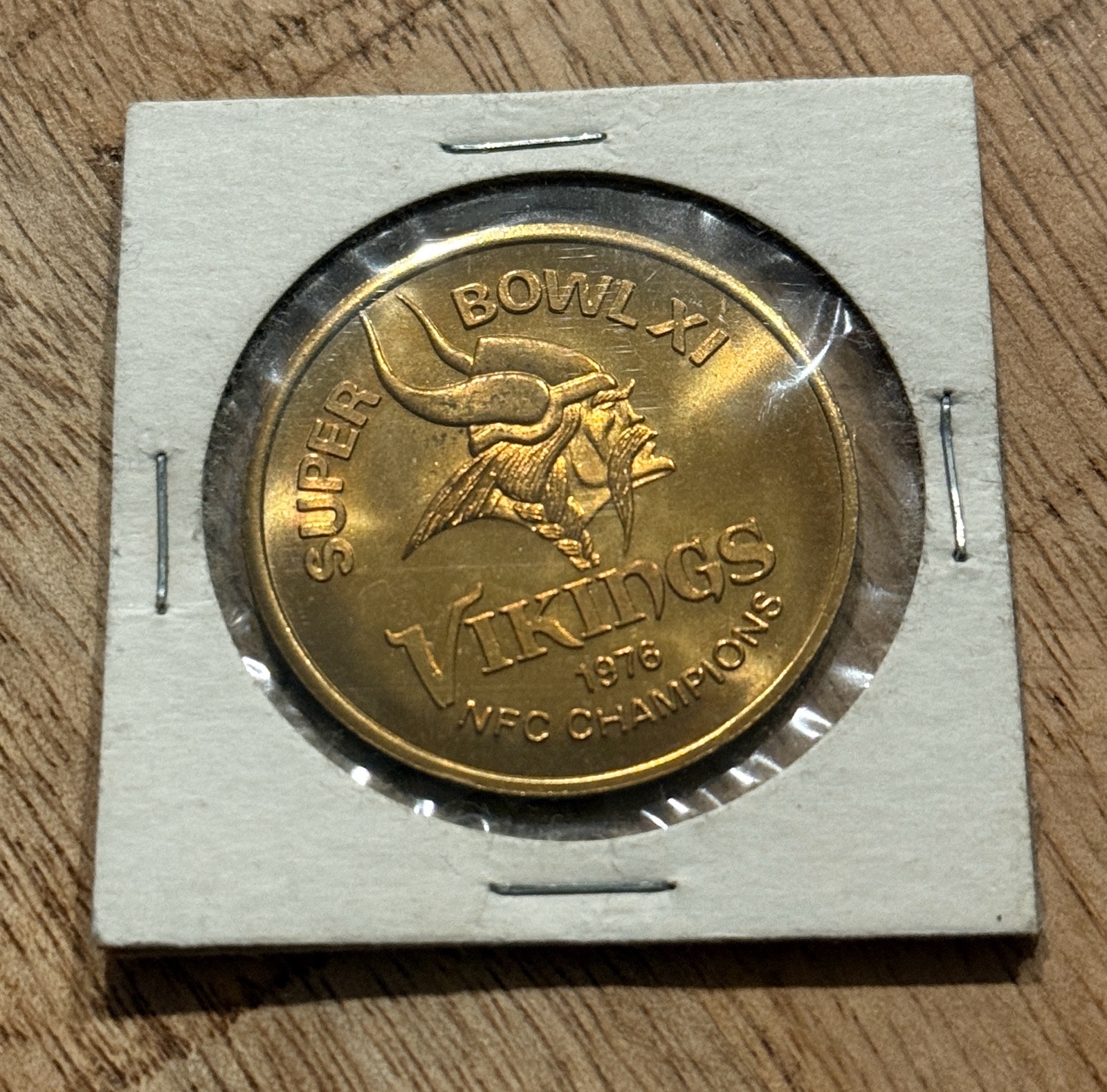 1976 Minnesota Vikings NFC Champions Vintage Twin Cities Federal Coin