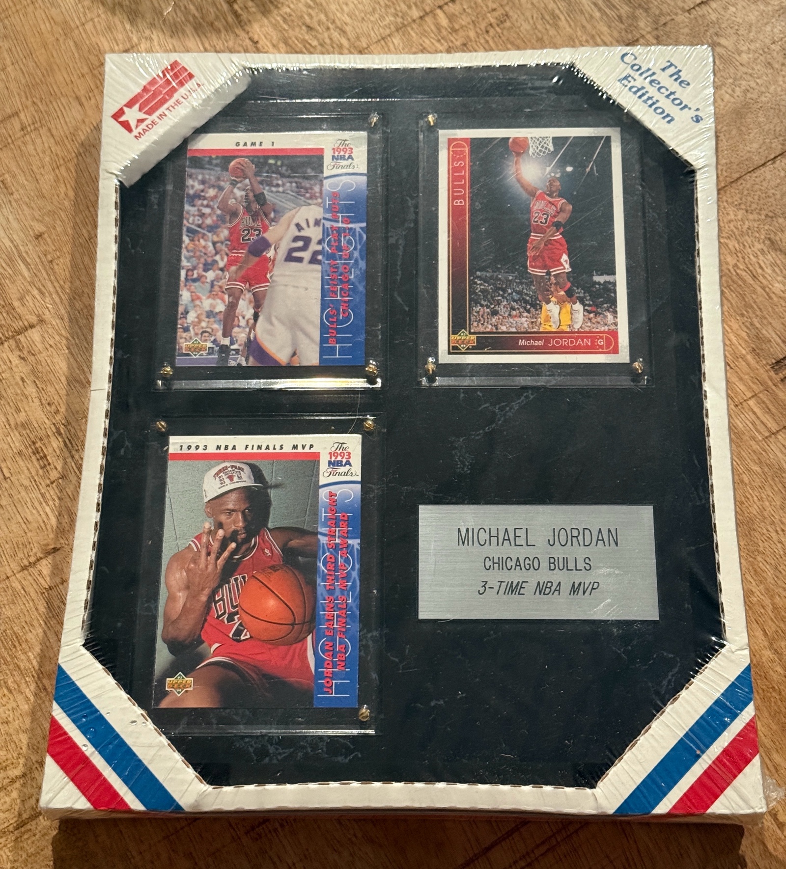 Michael Jordan 3 Card Plaque - NEW