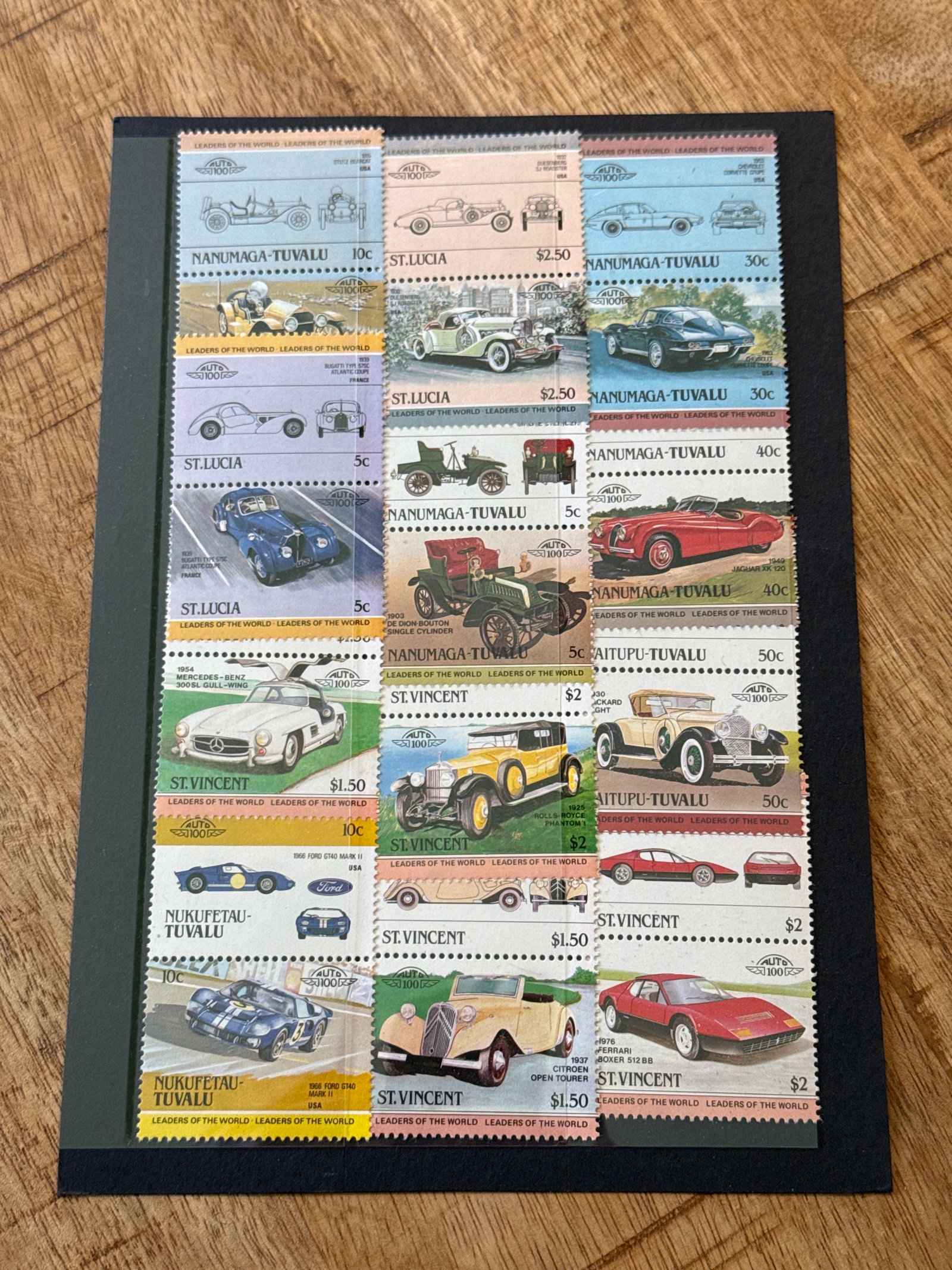 St. Lucia Leaders of the World Stamp Set