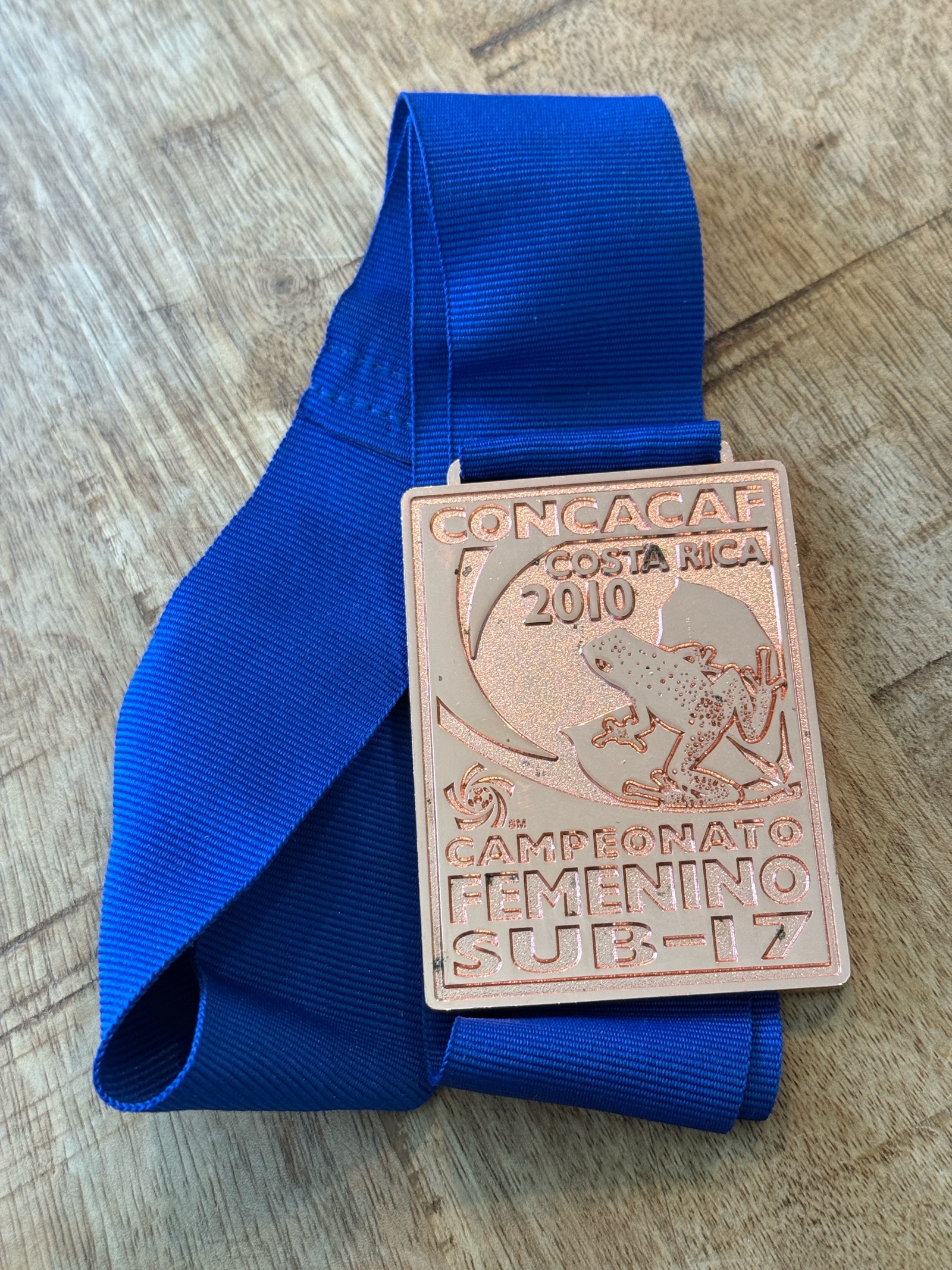 2010 CONCACAF Soccer Championship Costa Rica Medal