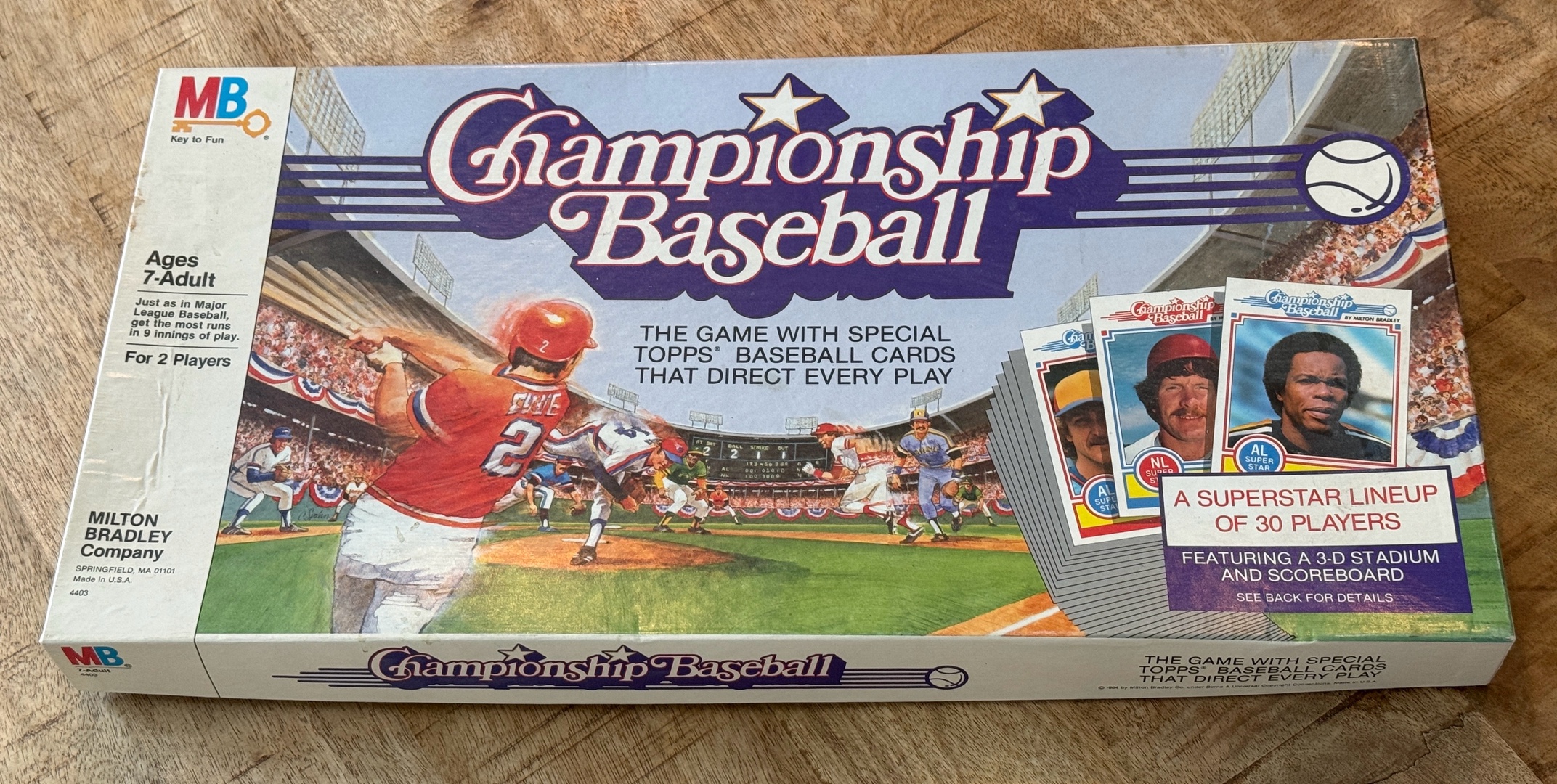 Vintage Chanpionship Baseball Game by Milton Bradley