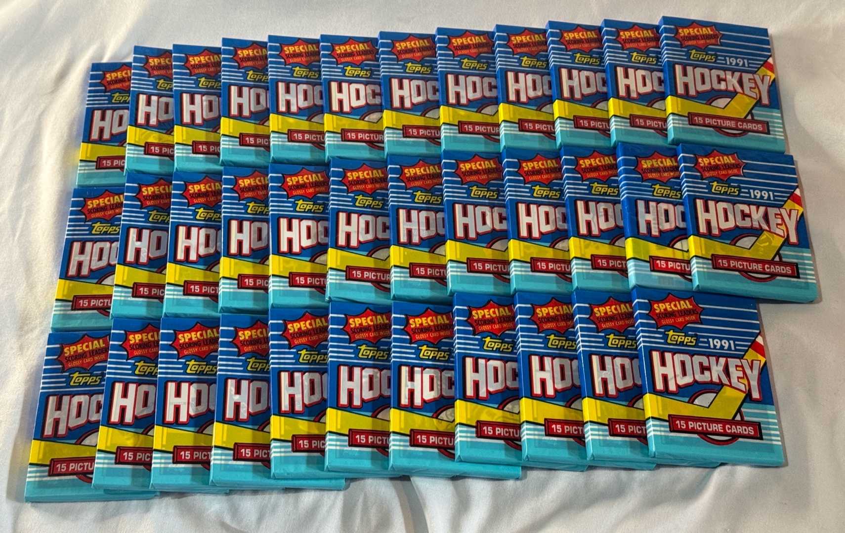 (35) 1991 Topps Hockey Card Packs