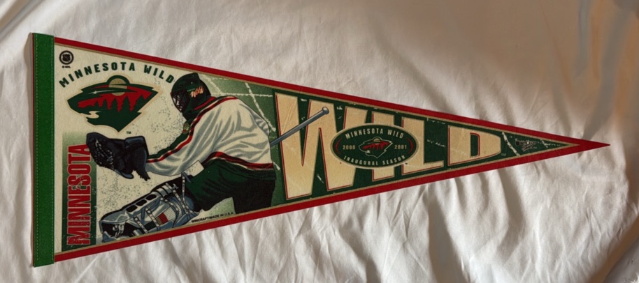 Minnesota Wild Inaugural Season 2000-2001 Hockey Pennant