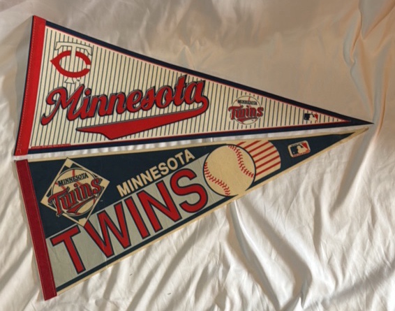 2 Minnesota Twins Baseball Pennants