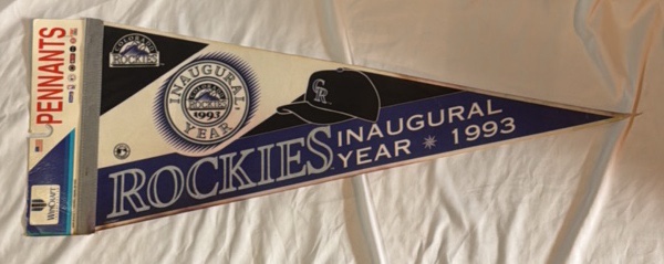 Colorado Rockies Inaugural 1993 Baseball Season Pennant