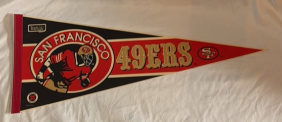 San Francisco 49ers Football Pennant