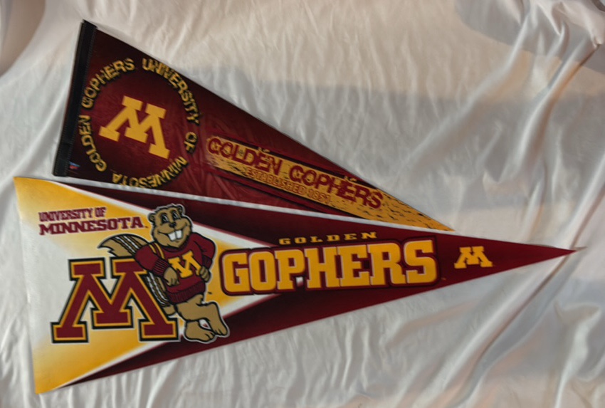 2 University of Minnesota Pennants