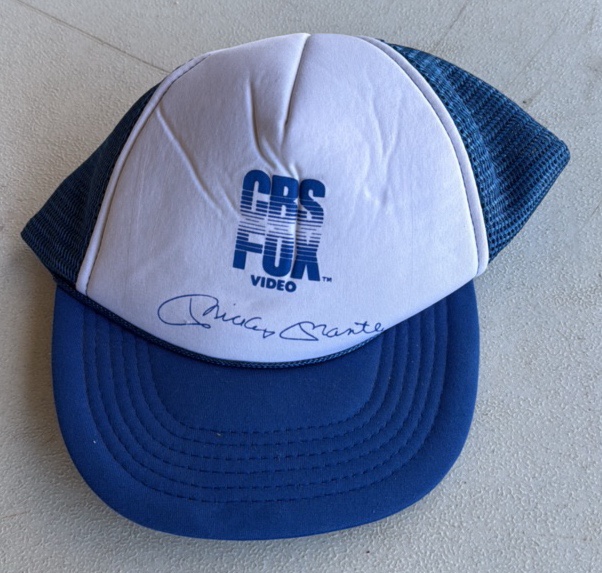 Vintage Mickey Mantle SnapBack CBS Fox Video Hat