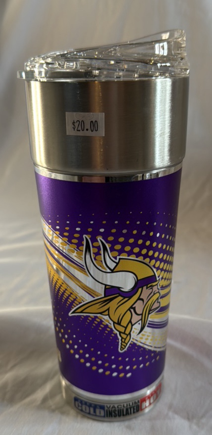 New Minnesota Vikings Metal HotCold Mug Thermos