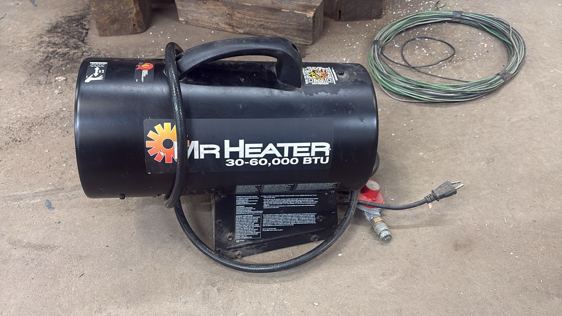 Mr Heater portable forced air propane heater