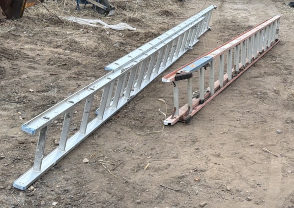 2612 ft and 31 ft extension ladders