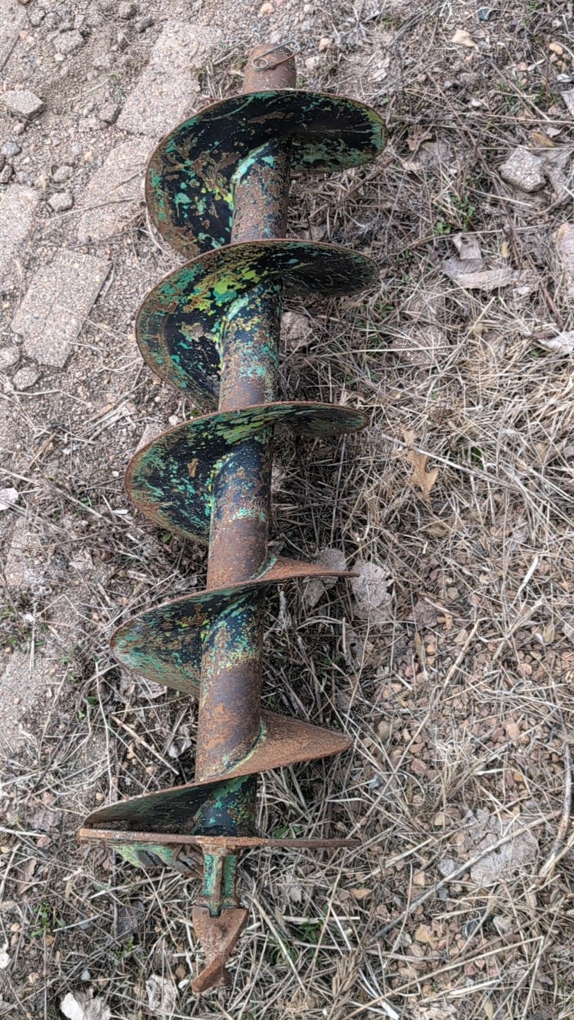 6-8 light-duty post hole Auger bit