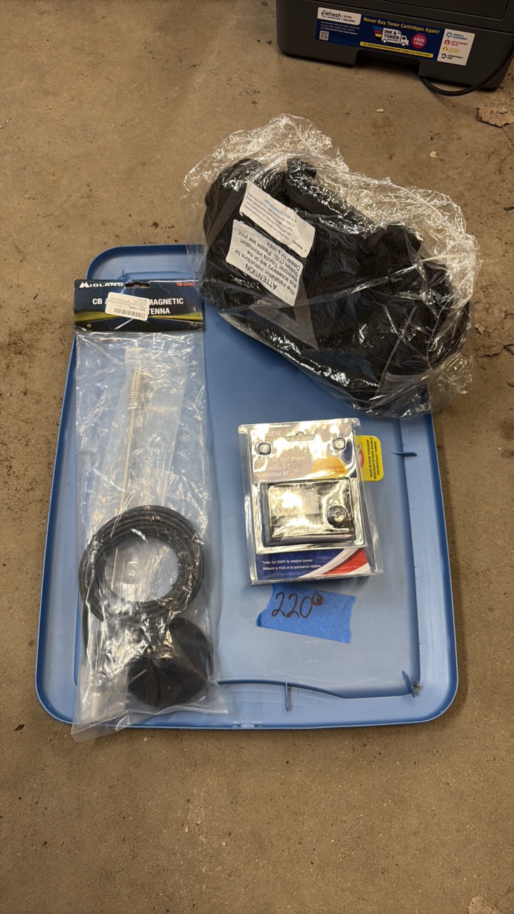 CB magnetic antenna  RF tester, Emergency Kit