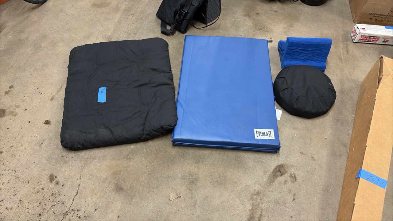 Everlast mat, DharmaField cushion, iPad Pillow Pad