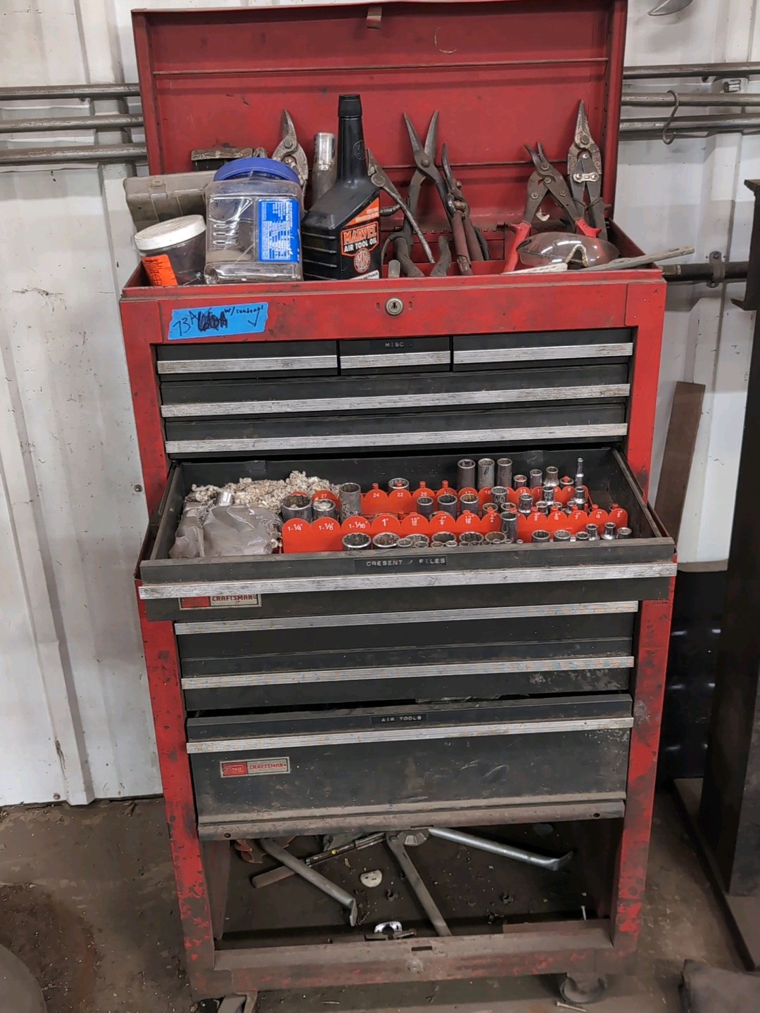 Craftsman tool chest with contents