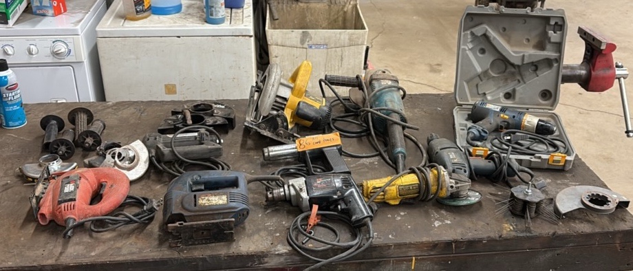 (10) Corded Power Tools and accessories