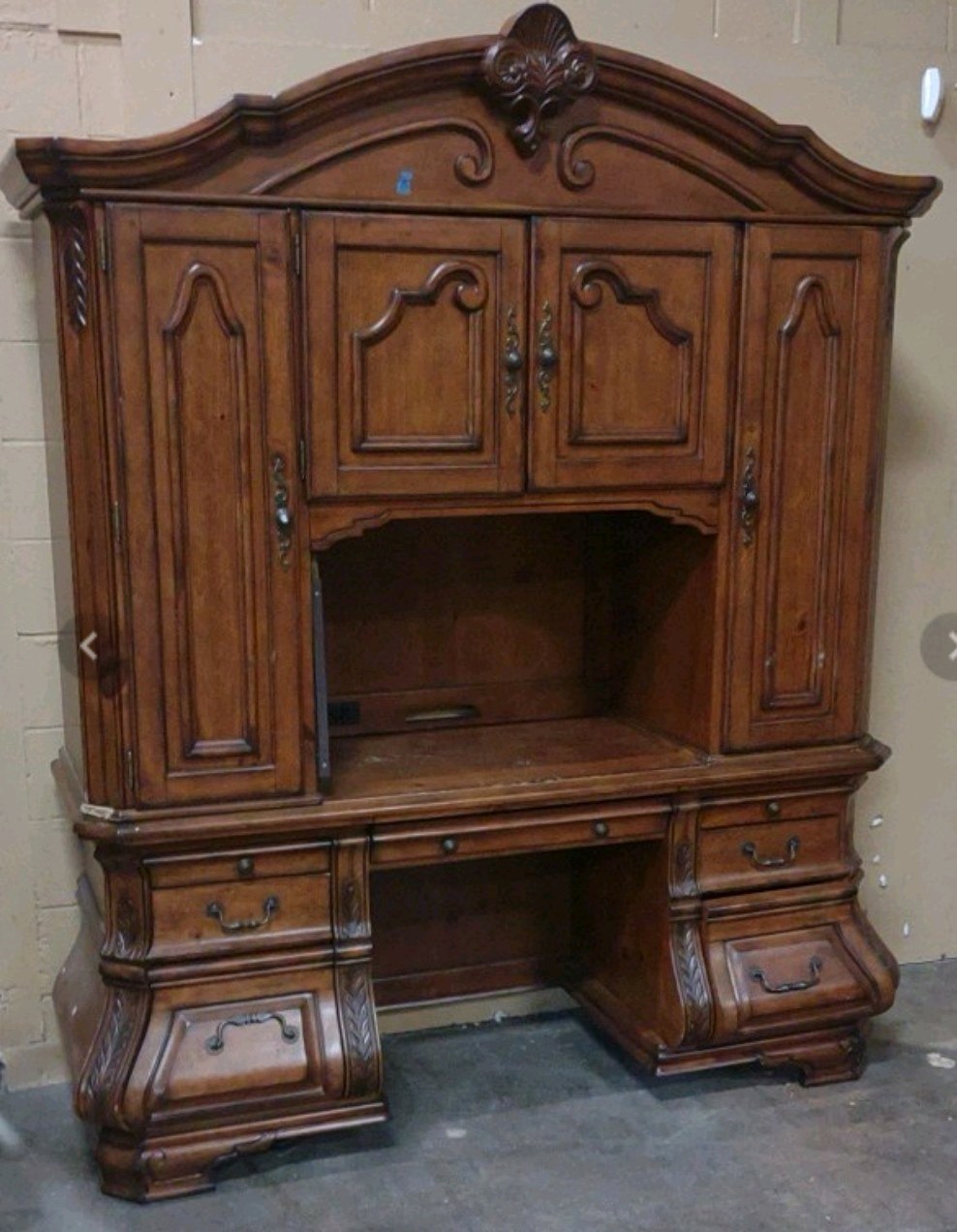 Michael Amini desk and hutch