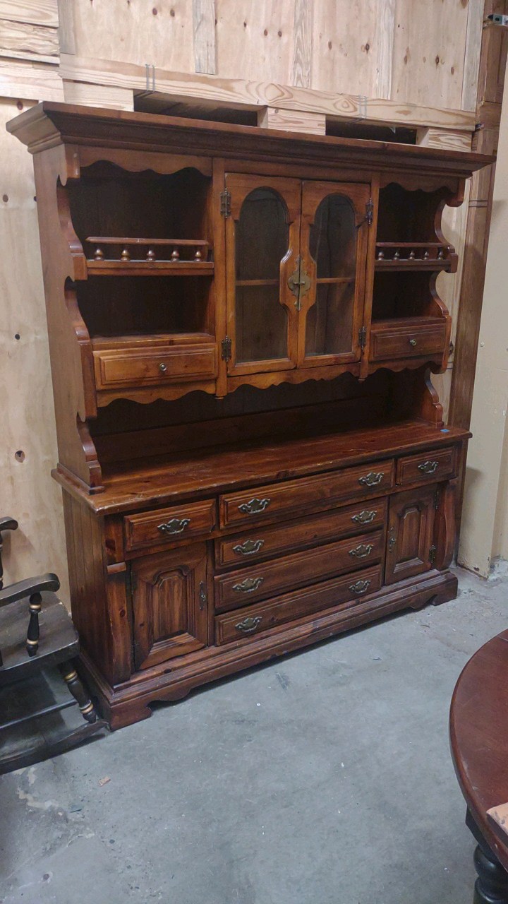solid wood hutch