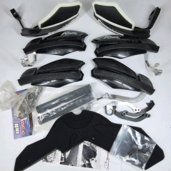 PowerMadd Handguards ATV Snowmobile Brush Guards Mount Kit Parts Lot