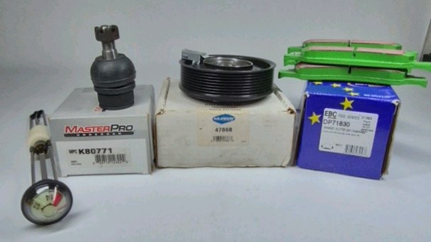 Lot of Auto Parts Ball Joint Pulley Brake Pads MasterPro EBC