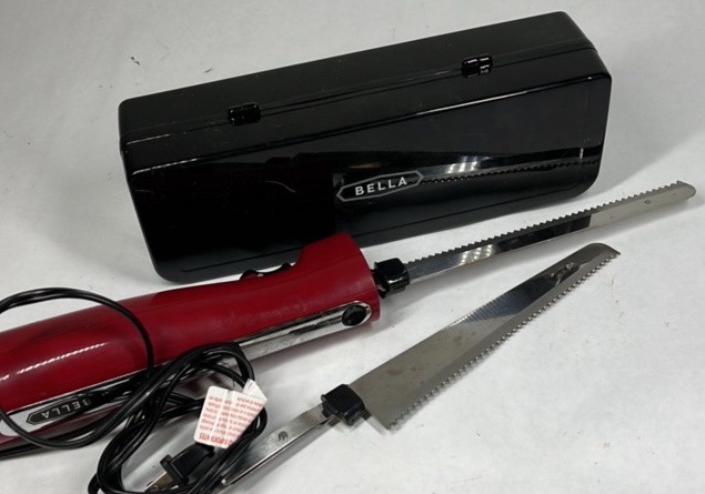 Bella Electric Knife Set Carving Knife with Blades and Storage Case