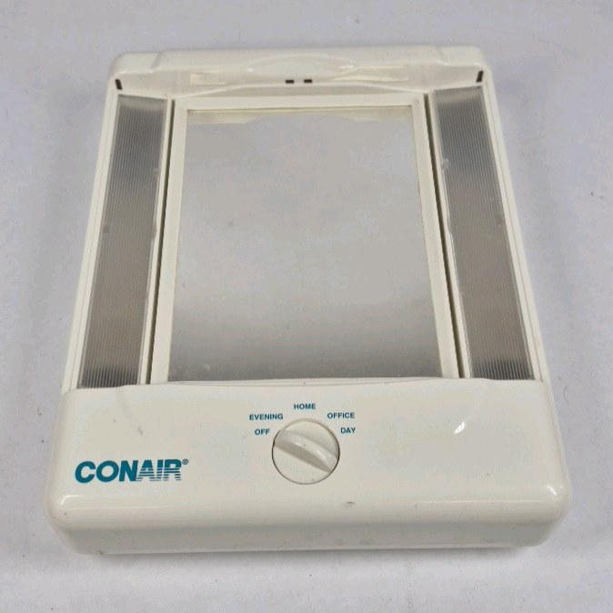 Conair Lighted Makeup Mirror Folding Vanity Mirror Adjustable Brightness