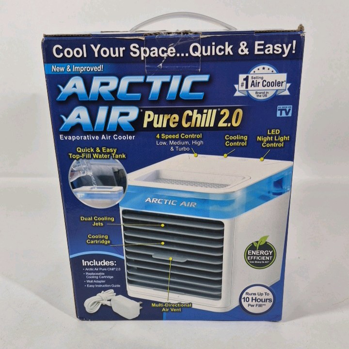 Arctic Air Pure Chill 2.0 Evaporative Air Cooler Portable Desktop Cooler