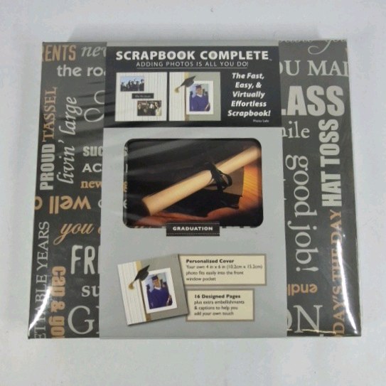 Scrapbook Complete Graduation Photo Album Personalized Cover Memory Book
