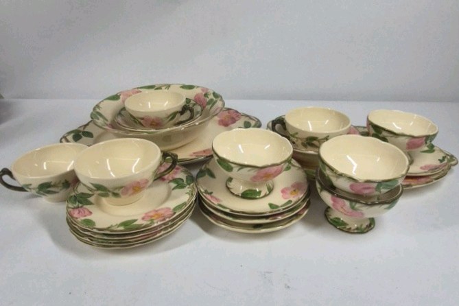 Franciscan Desert Rose Dinnerware  Cups Saucers Plates Bowls USA