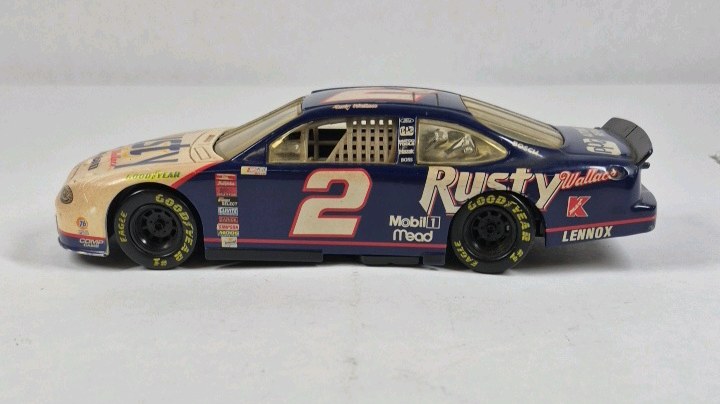 Rusty Wallace #2 NASCAR Diecast Car Miller Lite Mobil 1 Lennox Blue